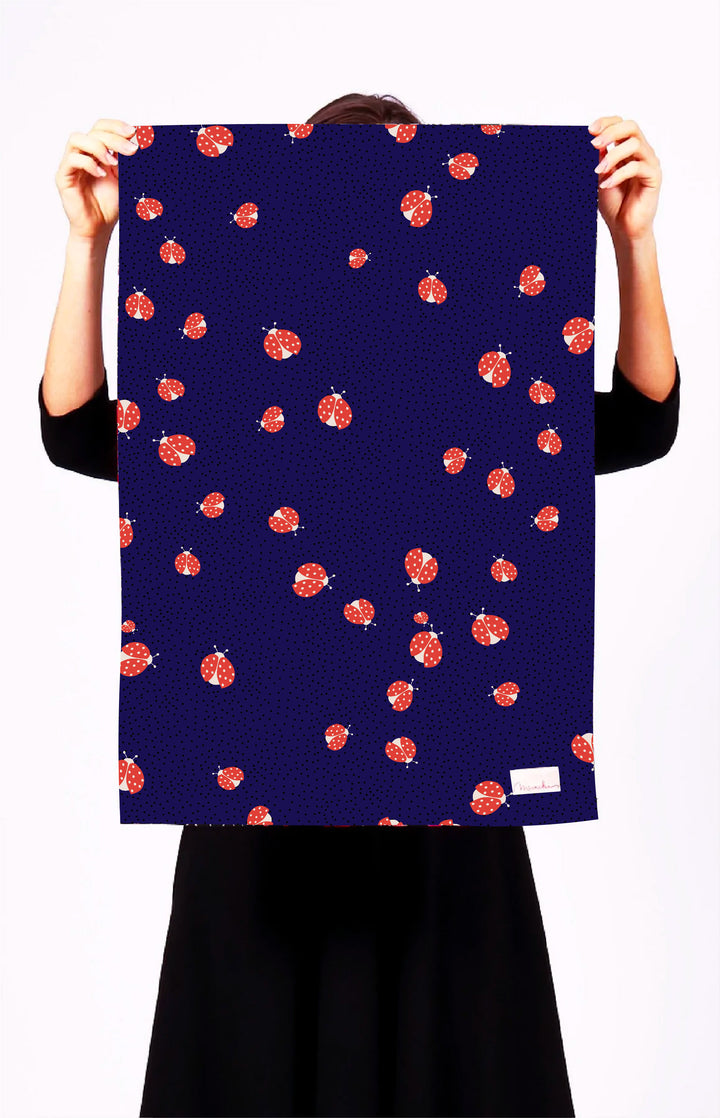 Tea Towel in ladybug